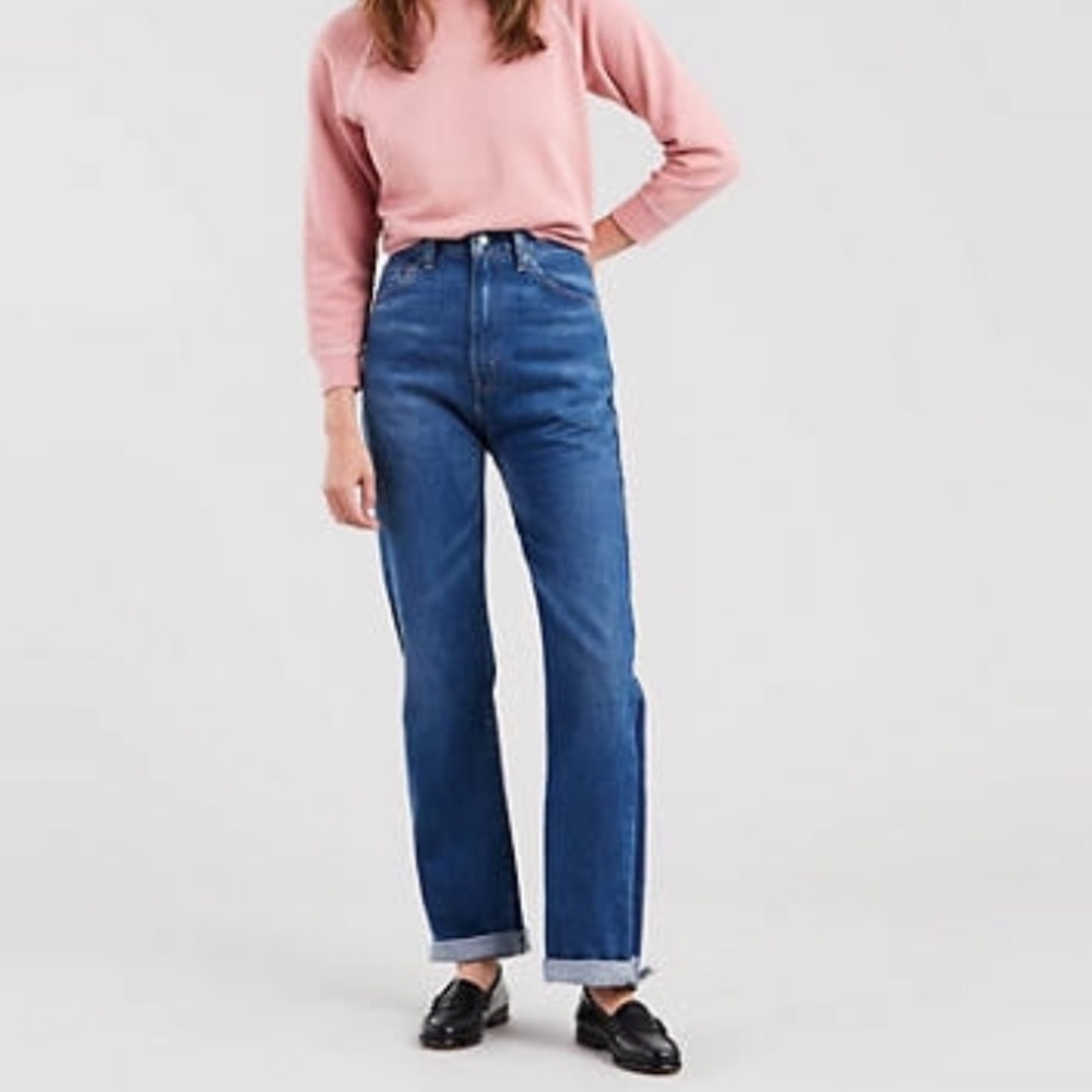 Levi’s 1950’s 701’s Super High Waisted Jeans 2Tone - Picture 2 of 8